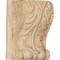 Ekena Millwork 3 1/2"W x 2"D x 4 1/2"H Small Acanthus Block w/ Backplate Wood Corbel, Rubberwood CORW04X02X05ABRW - alternate 1